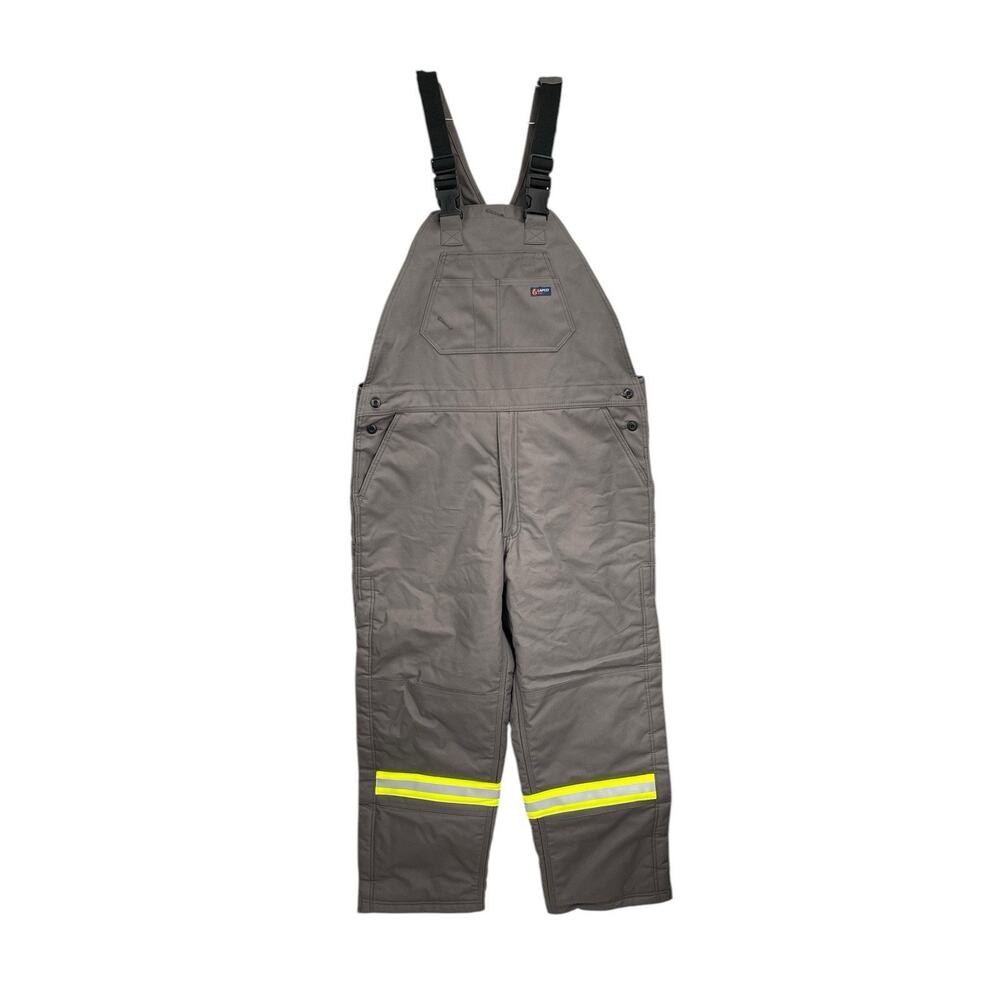 NWT LAPCO FR Flame Resistant CAT 4 Insulated Bib Overalls Reflective Gray 2XL